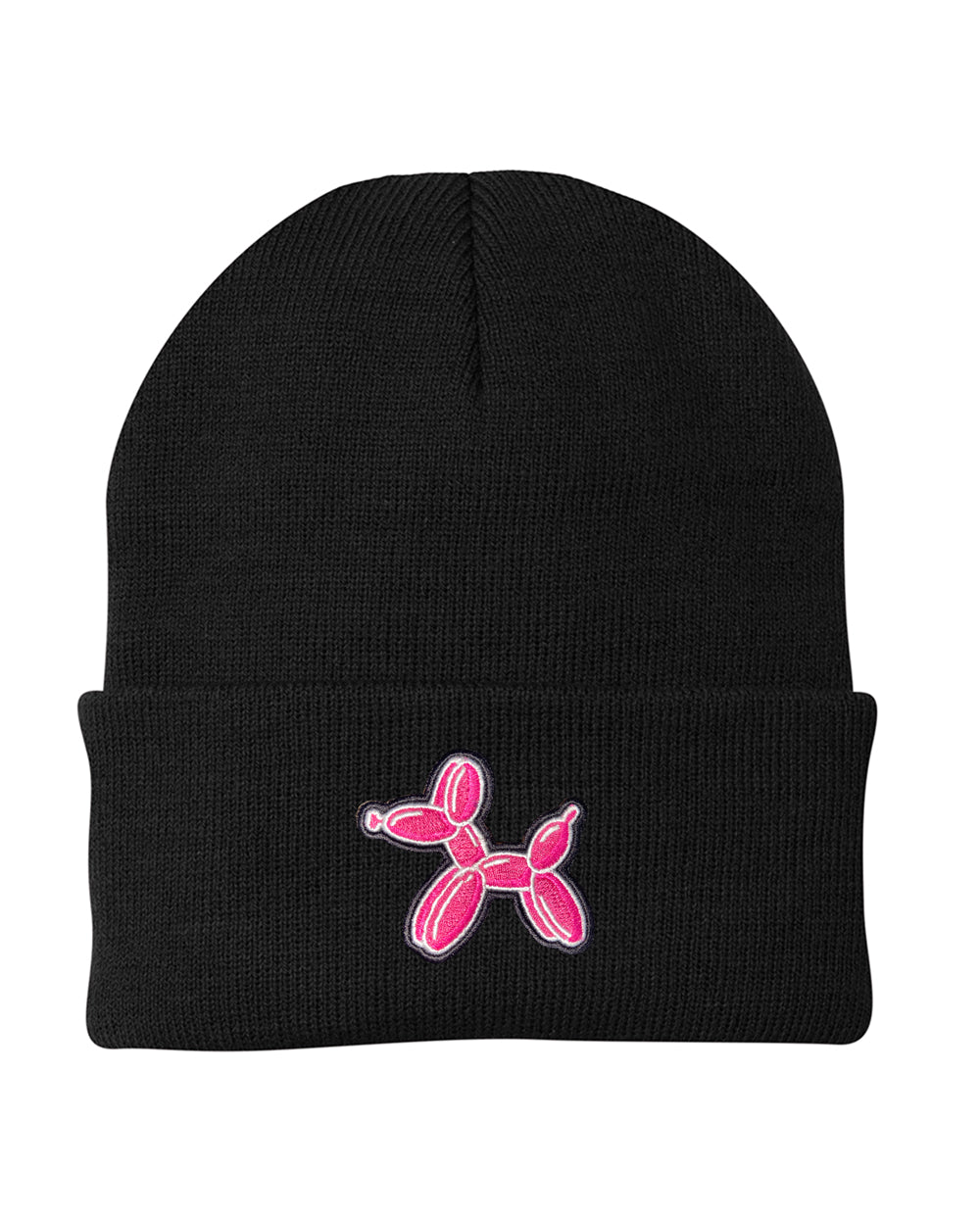 black beanie_pink