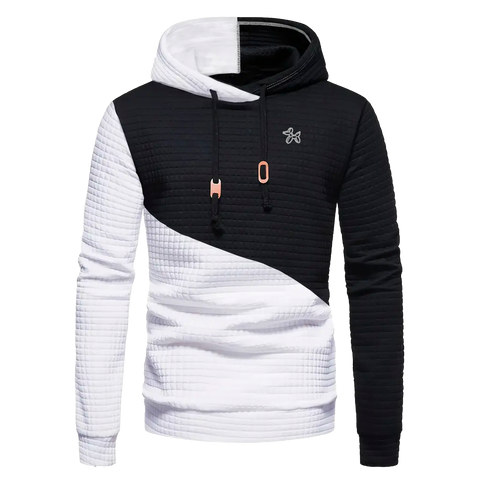 whiteandblack waffle hoodie