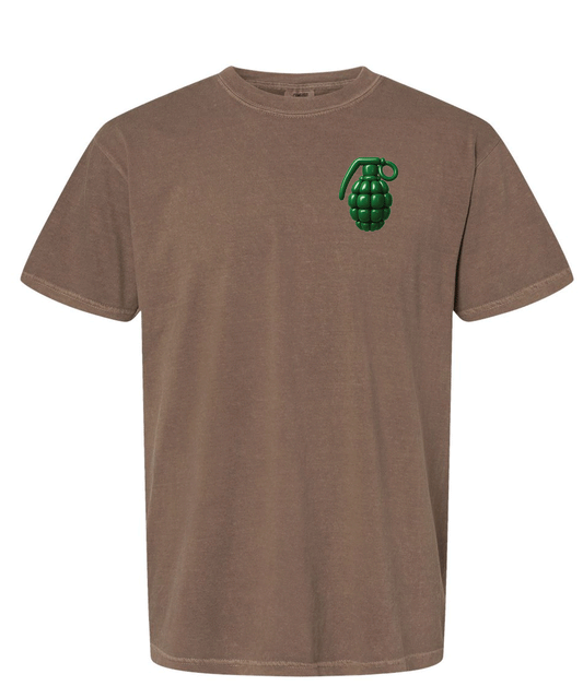 Brown color shirt with grenade expresso