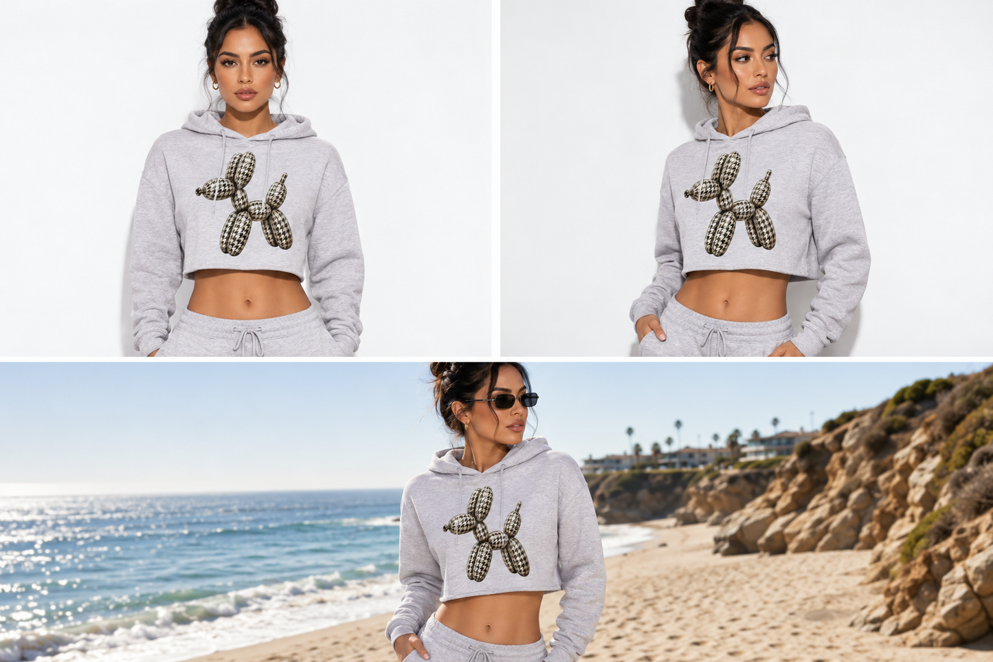 Hounds Tooth BLLN Crop