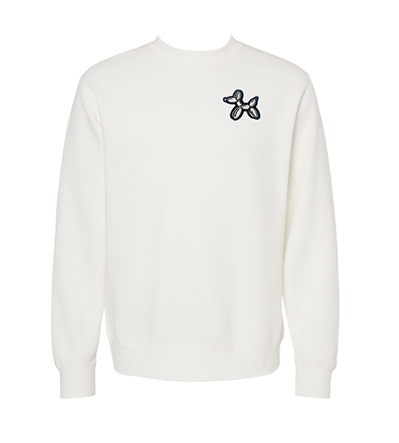 Original BLLN Dog Crew Neck Sweatshirt- White