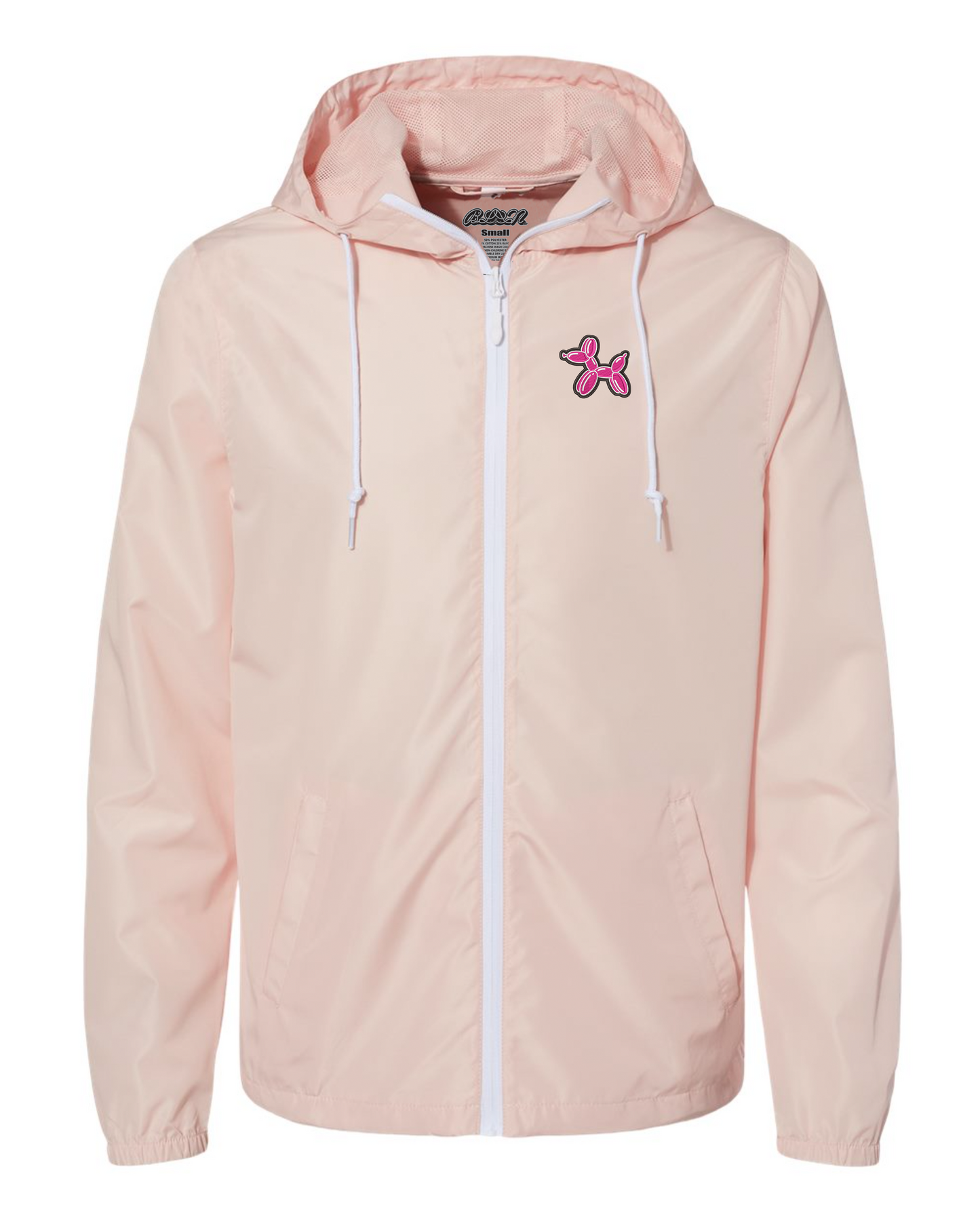 ORIGINAL BLLN DOG - Blush LIGHTWEIGHT WINDBREAKER FULL-ZIP