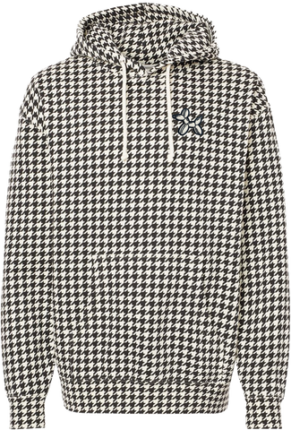 BLLN & CO Premium Streetwear Hoodie – Houndstooth Close-Up
