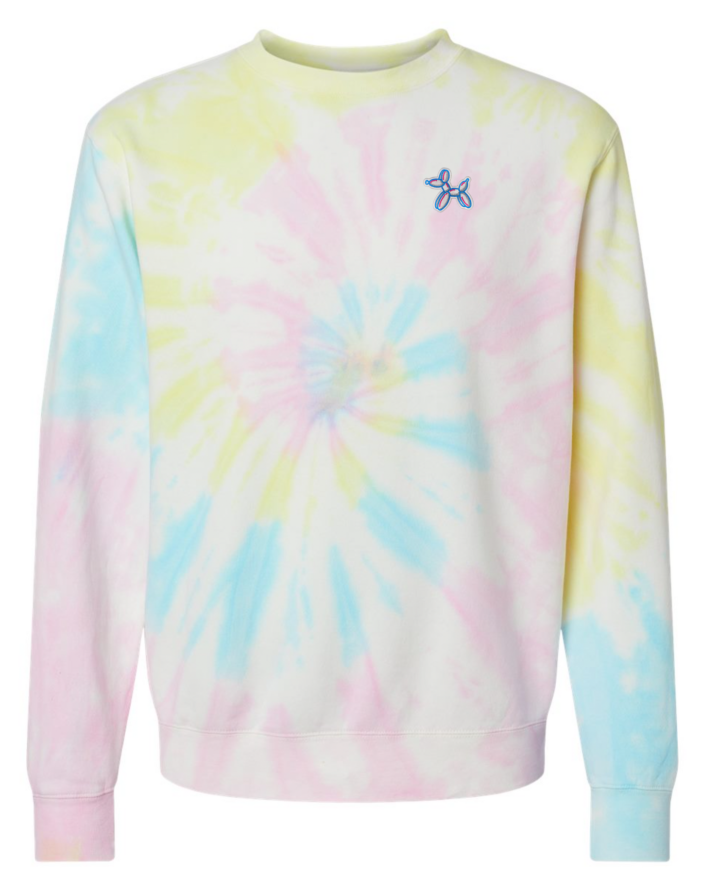 Original BLLN Dog Crew Neck Sweatshirt- Tie Dye