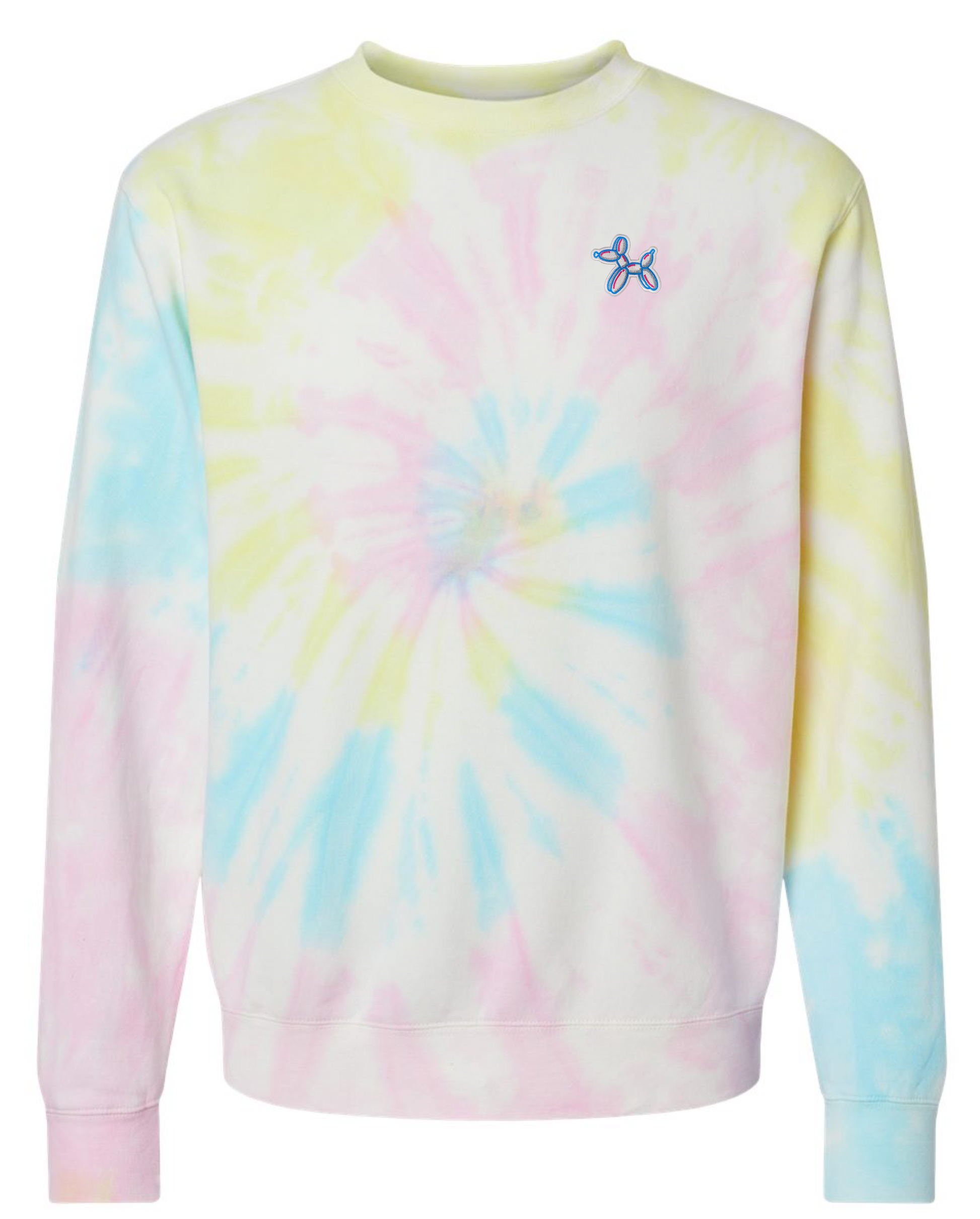 Original BLLN Dog Crew Neck Sweatshirt Tie Dye Bllnco